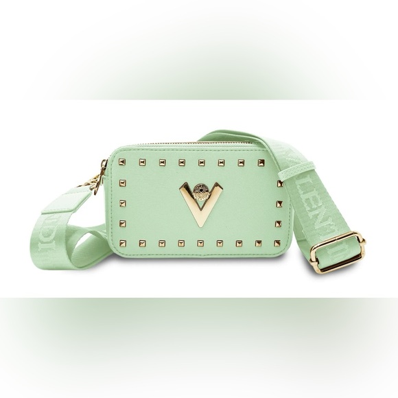 Valentino Orlandi Handbags - Valentino Orlandi Green Studded Women's Bag